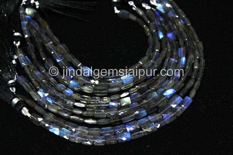 Labradorite faceted chicklet beads